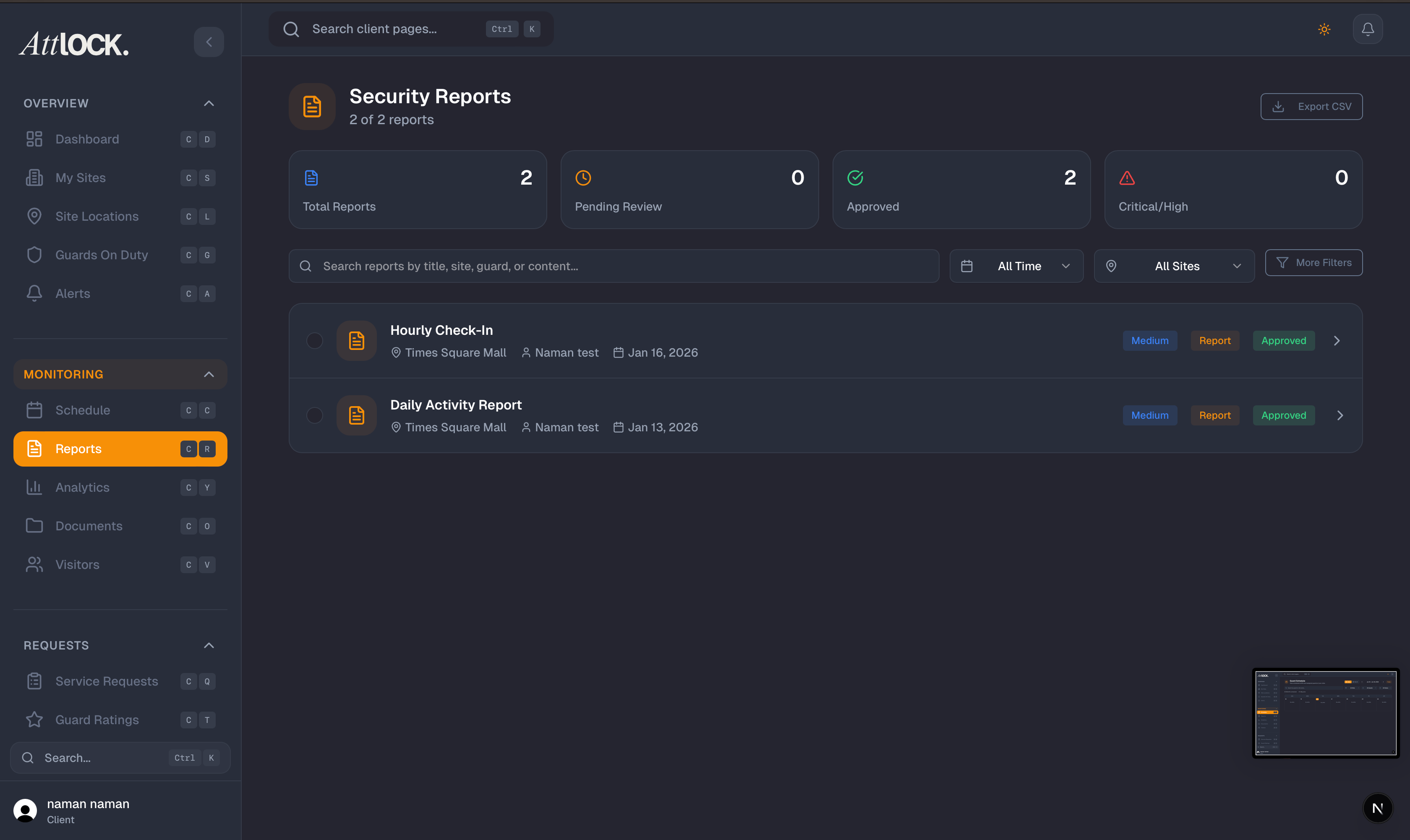 Transparent Reporting