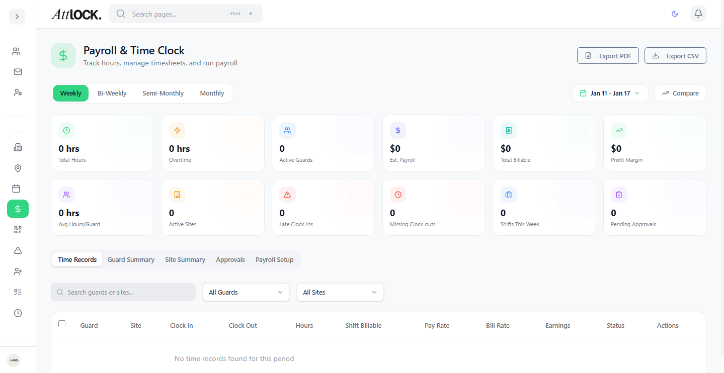 Attlock Payroll Interface
