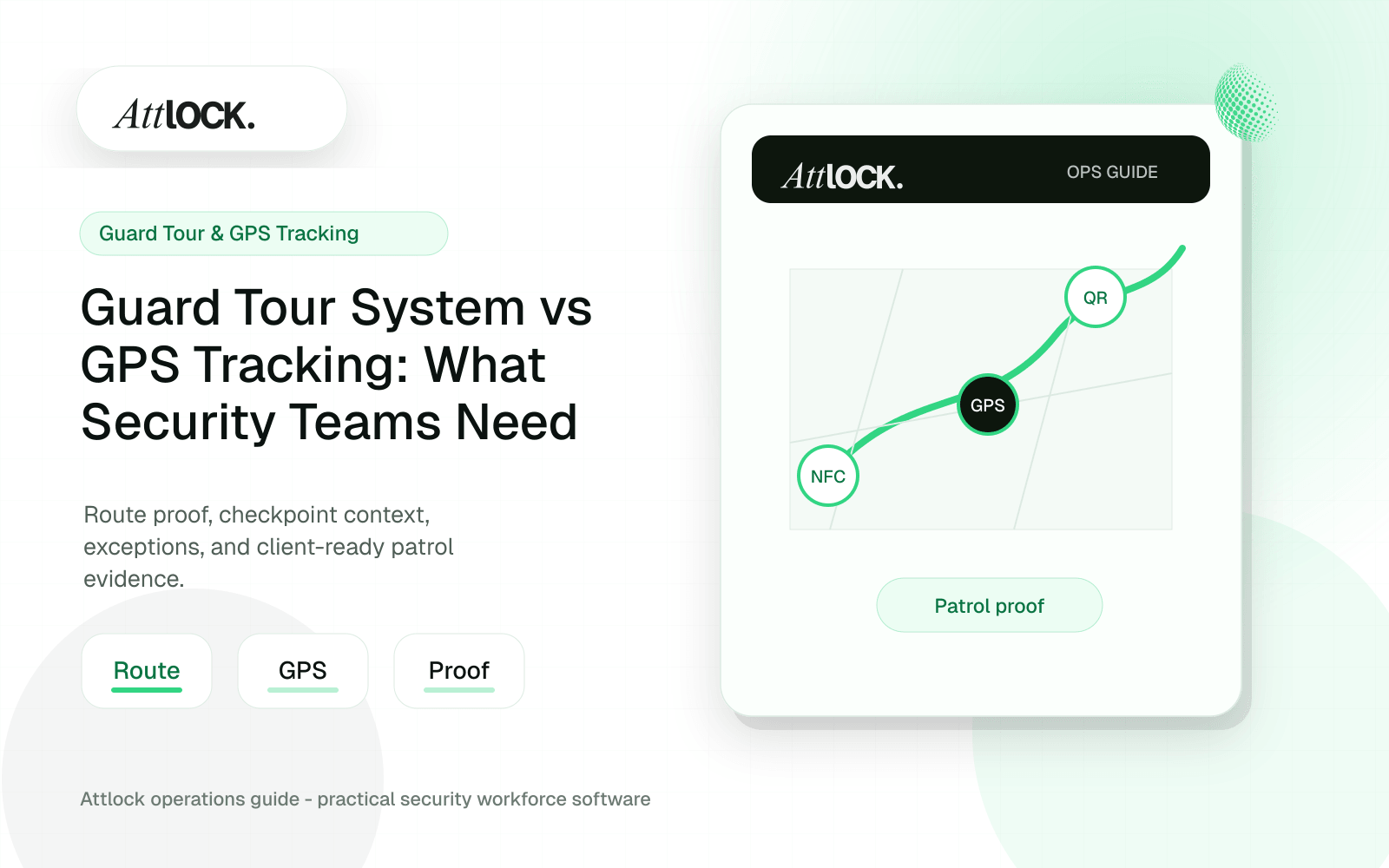 Guard Tour System vs GPS Tracking: What Security Teams Need