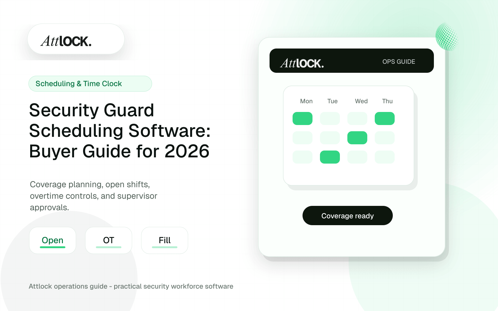 Security Guard Scheduling Software: Buyer Guide for 2026